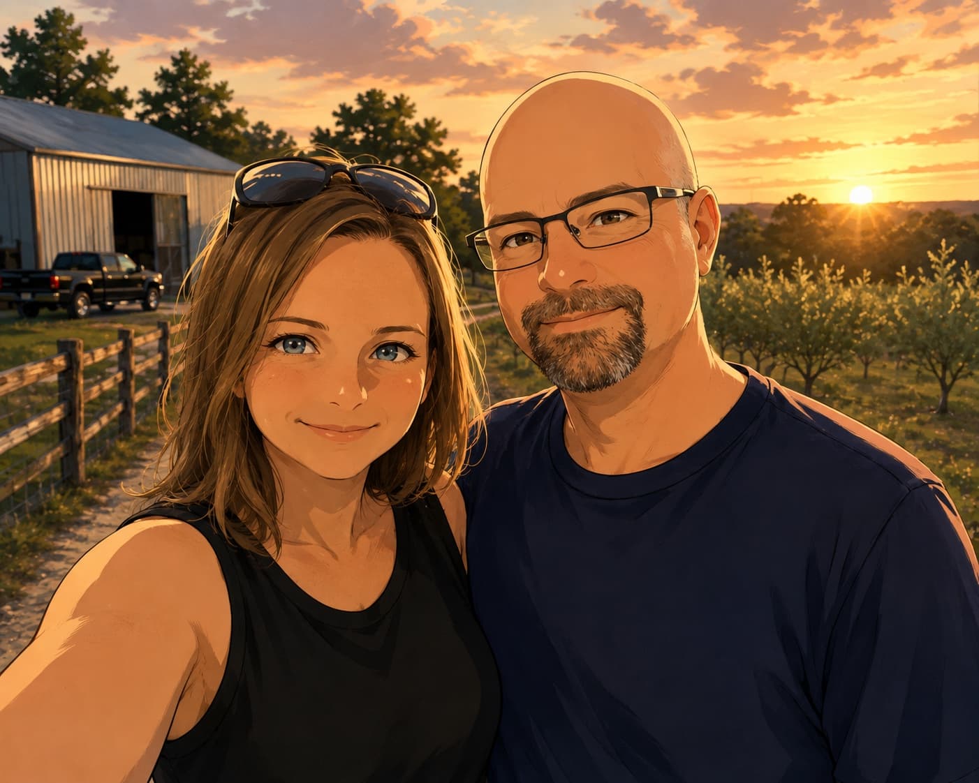 The founders of Pantry Commons at home in Central Texas.